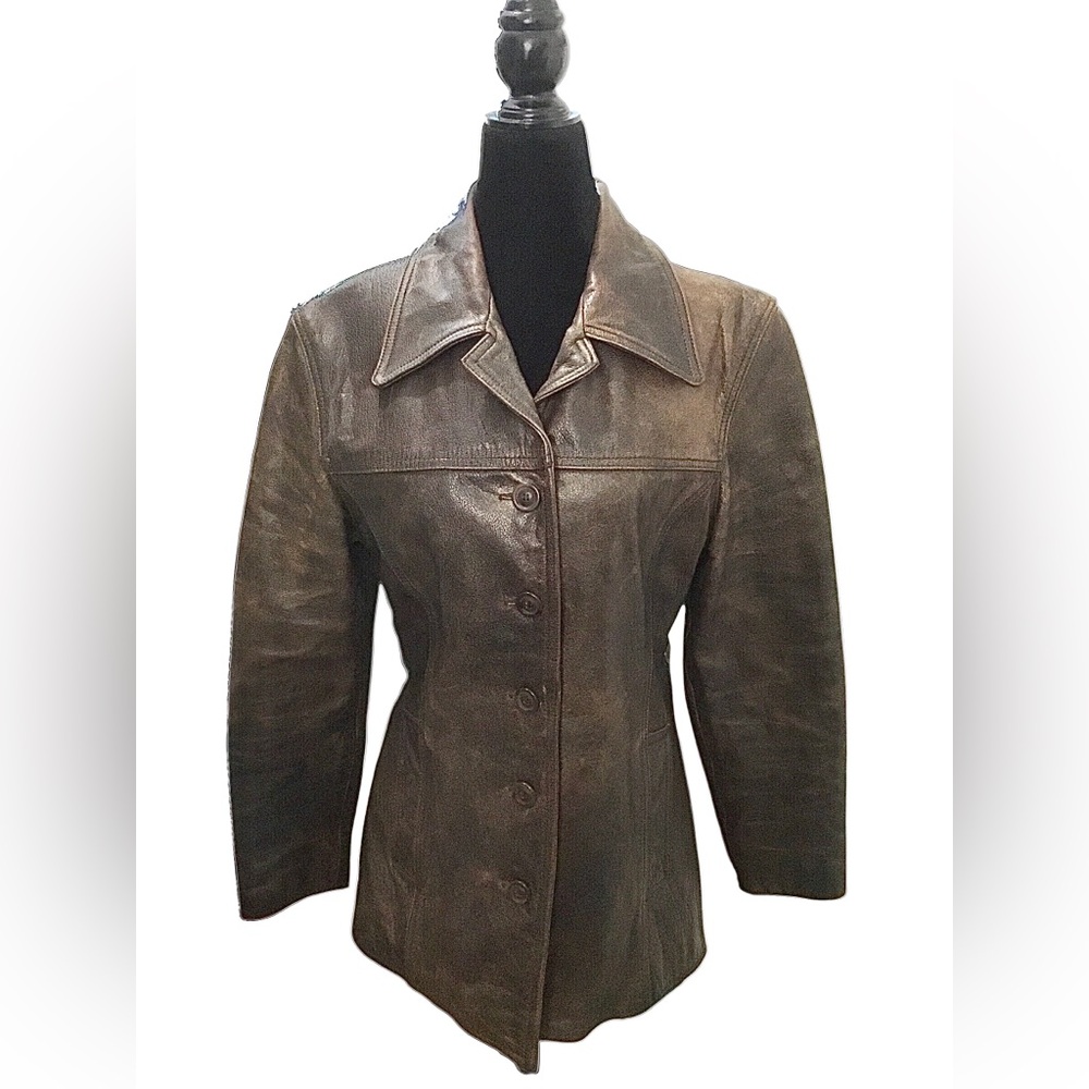 Vintage Oakwood Classic Heavy Duty Leather Jacket